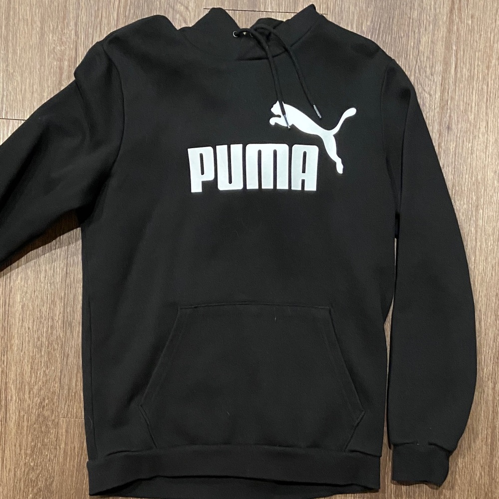 Puma Black Sweatshirt with White Logo